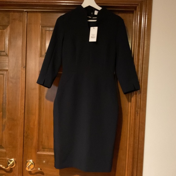 LIBBY Hanover Navy Performance Tailoring Dress - Picture 2 of 7